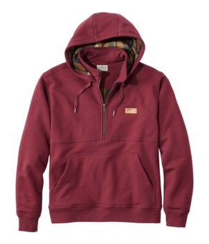 Men's Katahdin Iron Works® Half-Zip Sweatshirt, Hooded, Flannel-Lined