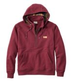 Men's Katahdin Iron Works® Half-Zip Sweatshirt, Hooded, Flannel-Lined