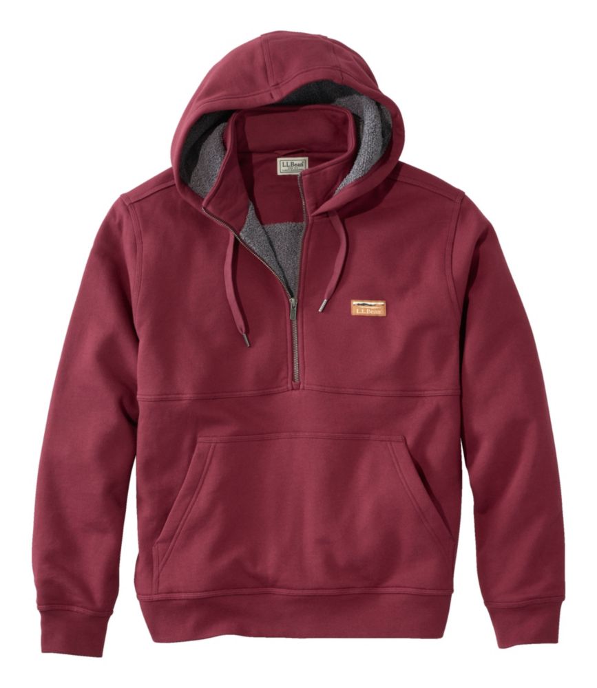 Men's Katahdin Iron Works® Half-Zip Sweatshirt, Hooded, Fleece-Lined ...