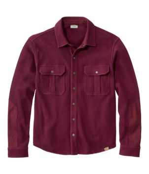 Men's BeanBuilt Waffle Overshirt, Traditional Untucked Fit