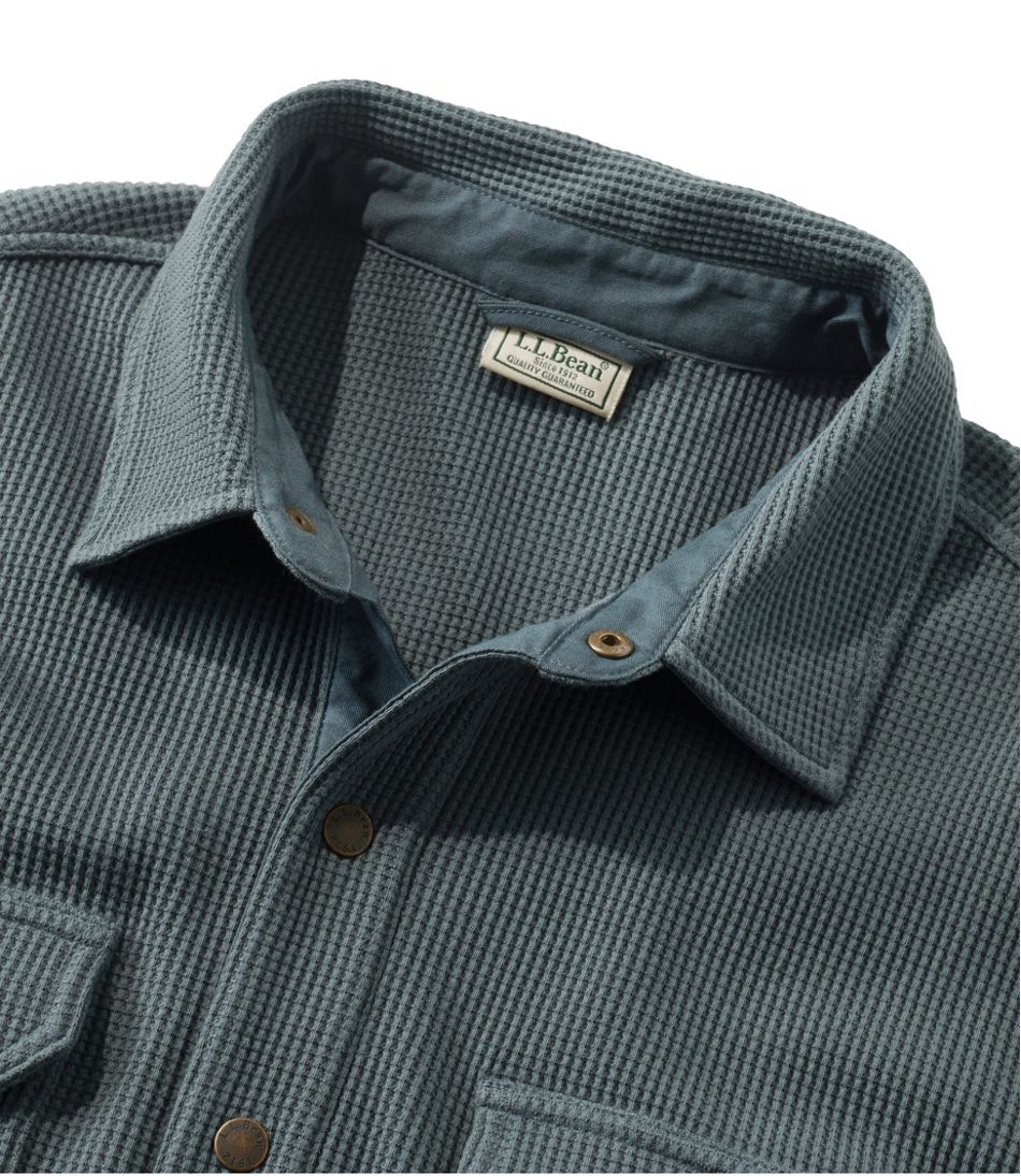 Men's BeanBuilt Waffle Overshirt, Traditional Untucked Fit