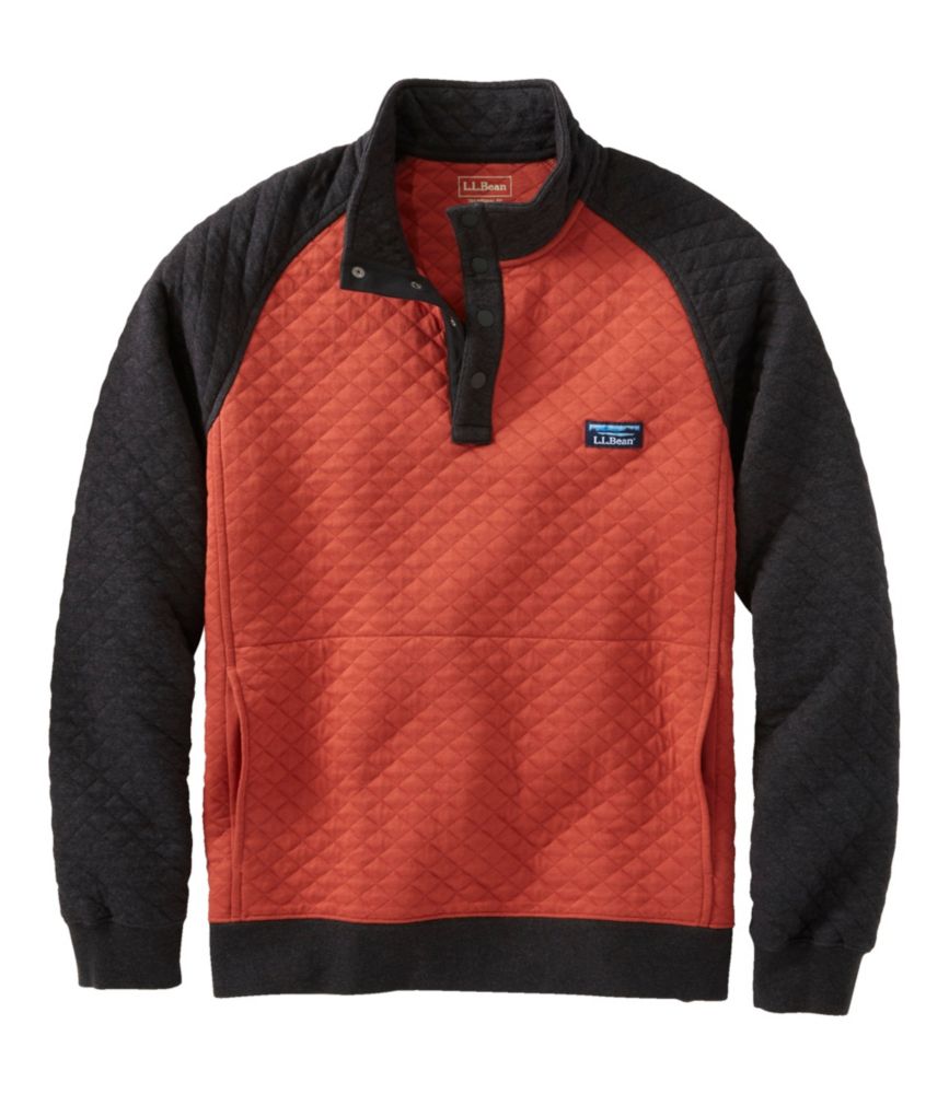 Llbean mens quilted pullover hot sale