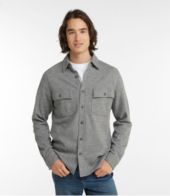 Men's Washed Cotton Double-Knit Chamois Shirt, Long-Sleeve at L.L. Bean