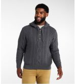 Hooded henley clearance sweater