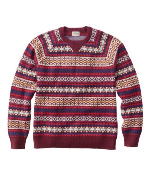 Men's Wicked Soft Cotton/Cashmere Sweater, Crewneck, Pattern