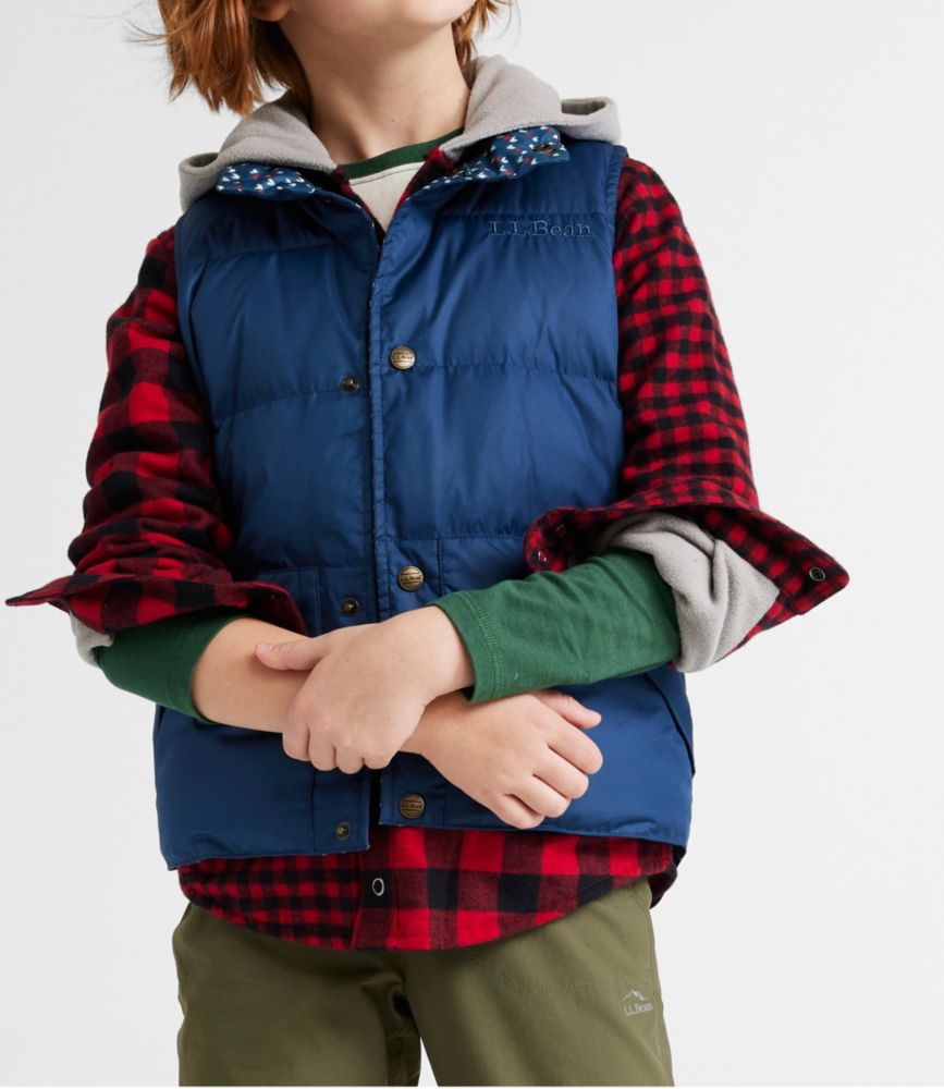 Kids' Bean's Down Field Vest, Collegiate Blue, small image number 3