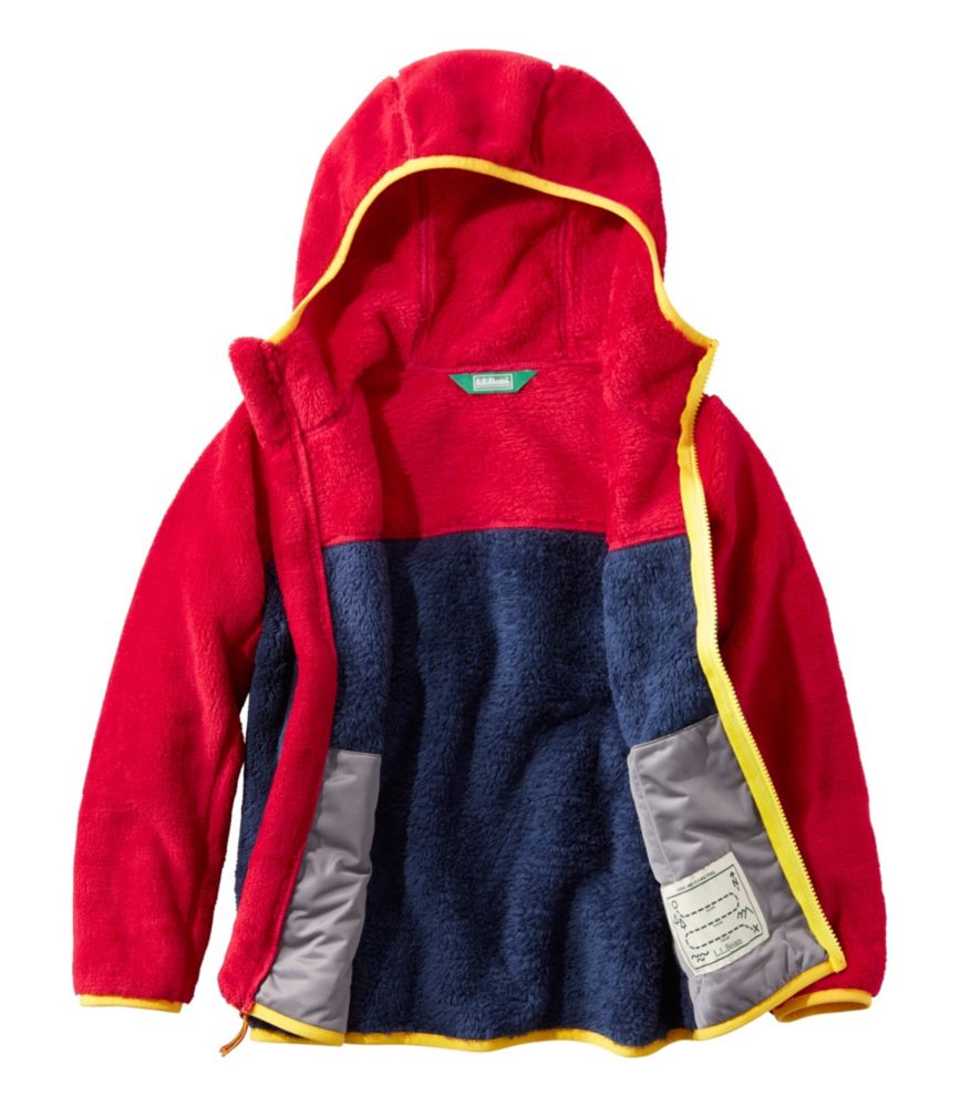 Little Kids' L.L.Bean Hi-Pile Fleece, Colorblock, Bright Navy/Warm Teal, small image number 5