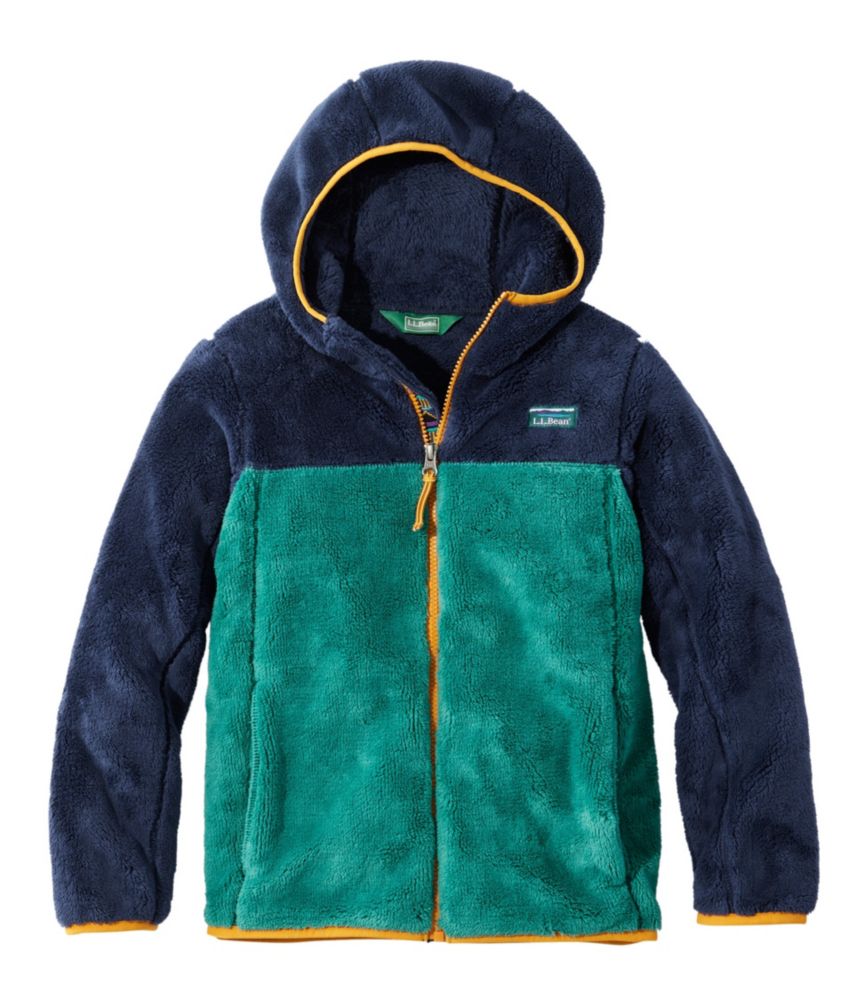 Little Kids' L.L.Bean Hi-Pile Fleece, Colorblock, Bright Navy/Warm Teal, small image number 1