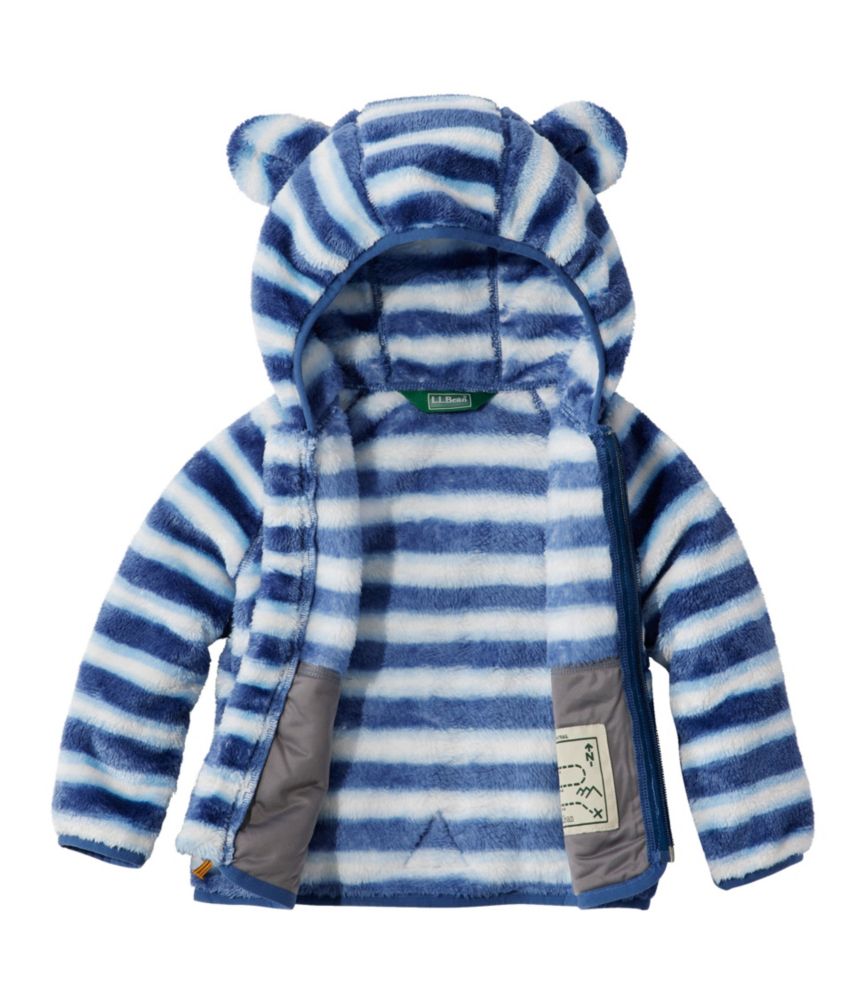Infants' L.L.Bean Hi-Pile Fleece Jacket, Print, Brightwater Blue Stripe, small image number 5