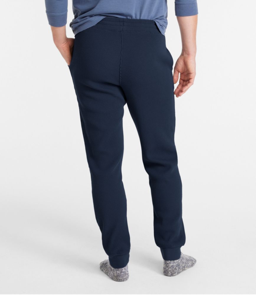 Men's Comfort Waffle Jogger, Navy, small image number 3