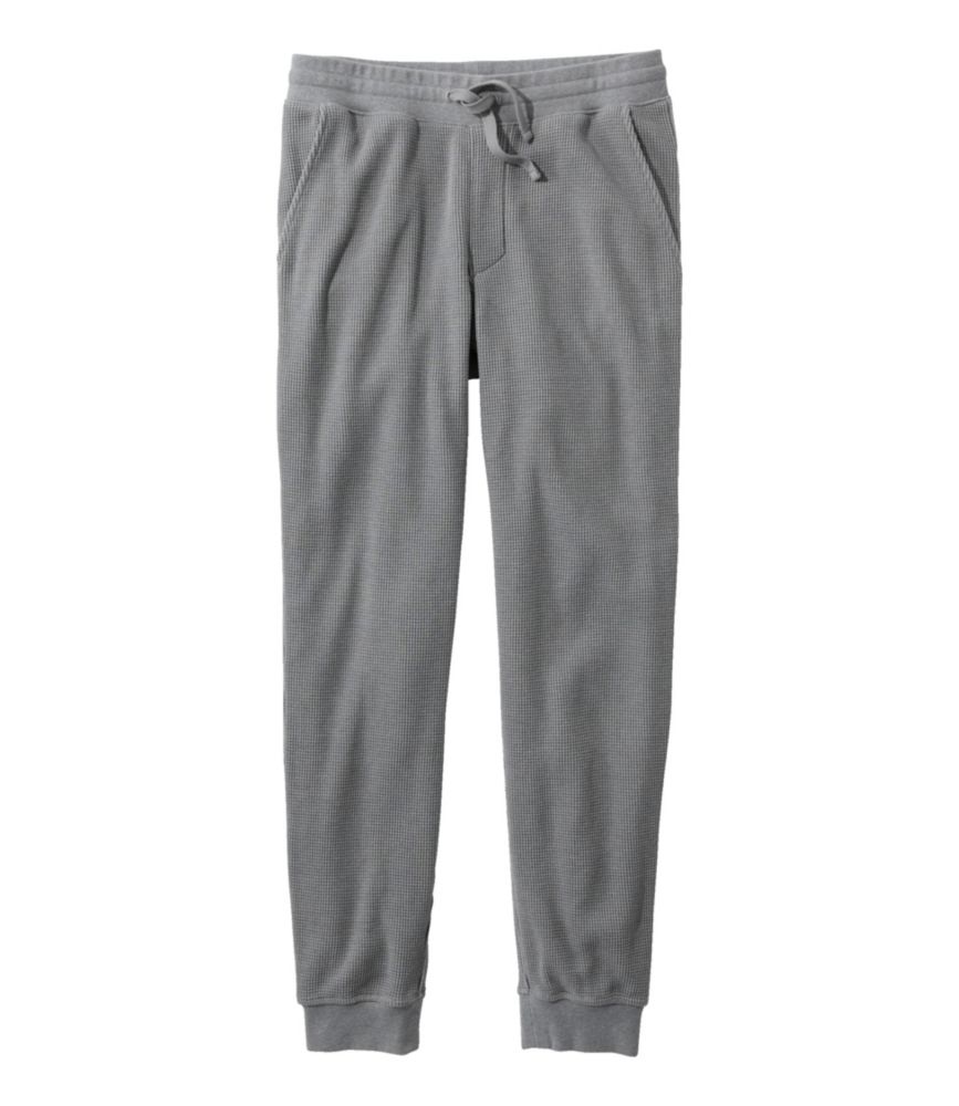 Men's Comfort Waffle Jogger, Gray Heather, small image number 1