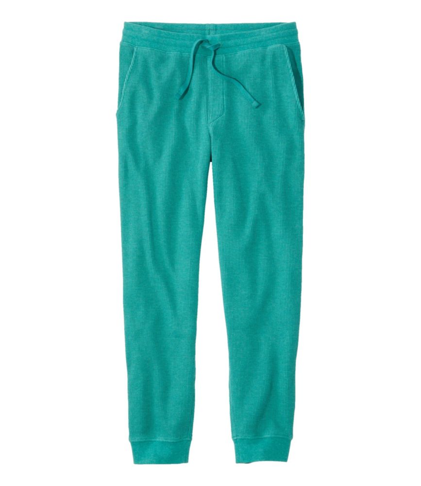 Men's Comfort Waffle Jogger, Rustic Green Heather, small image number 1