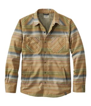 Men's Katahdin Performance Flannel Shirt-Jacket, Hi-Pile Fleece-Lined Plaid