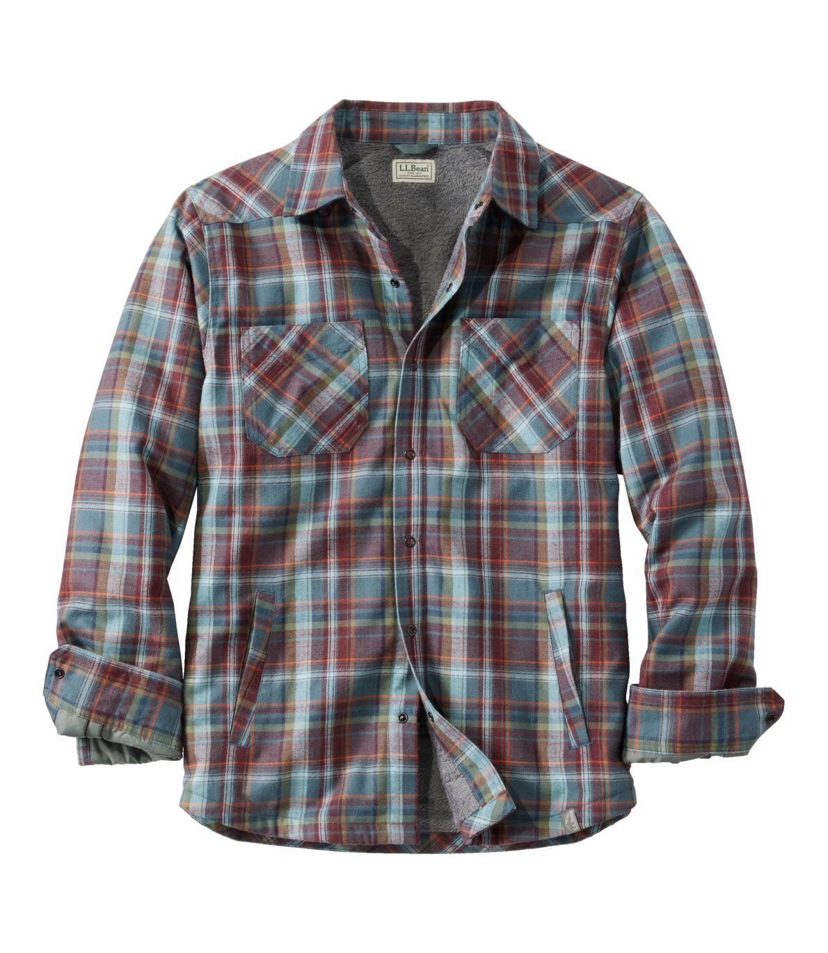 Men's Katahdin Performance Flannel ShirtJacket, HiPile FleeceLined
