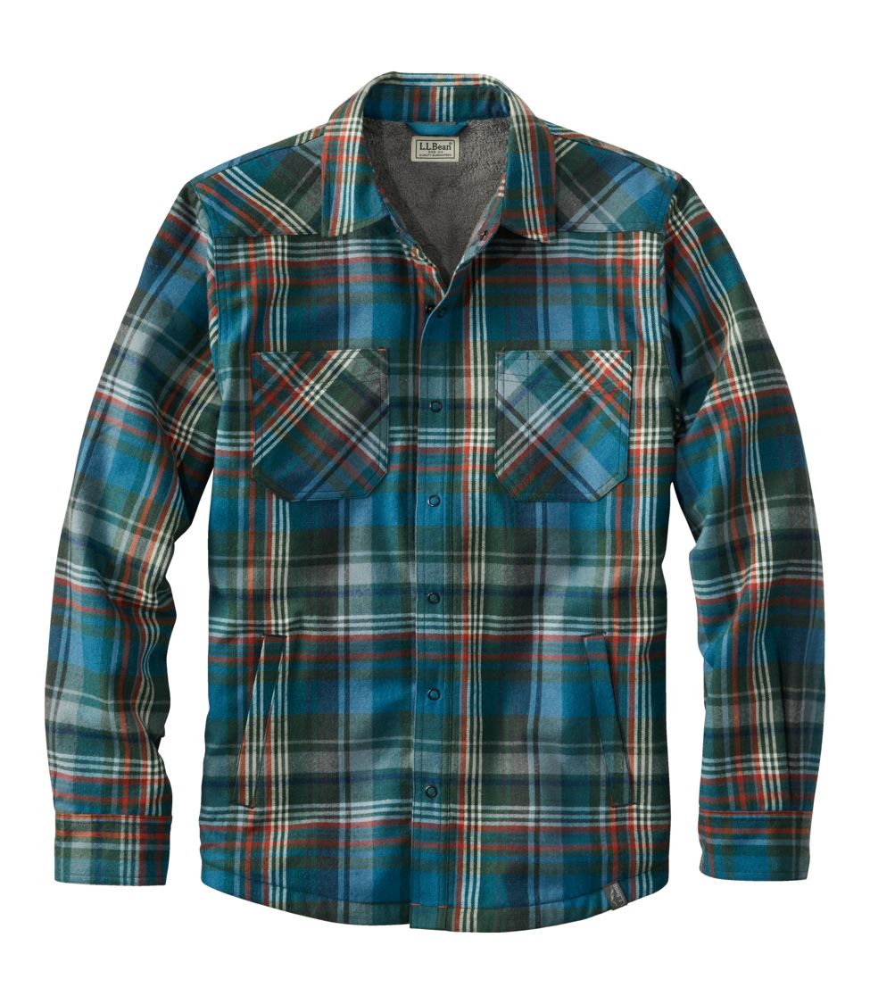 Men's Fleece-Lined Flannel Shirt, Traditional Fit, Casual Button-Down  Shirts at L.L.Bean