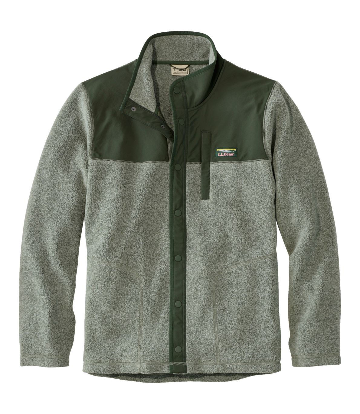 Men's Tumbled Sherpa, SnapFront at L.L. Bean