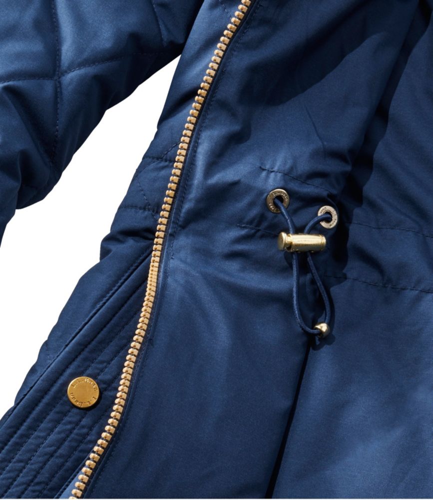 Women's Bean's Cozy Quilted Coat, Deep Olive, small image number 8