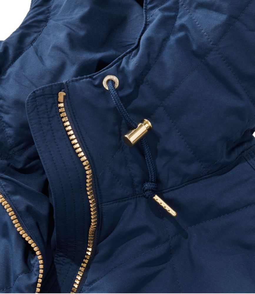 Women's Bean's Cozy Quilted Coat, Deep Olive, small image number 9