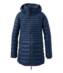 Women's Ultralight 850 Down Hooded Coat, Three-Quarter Length