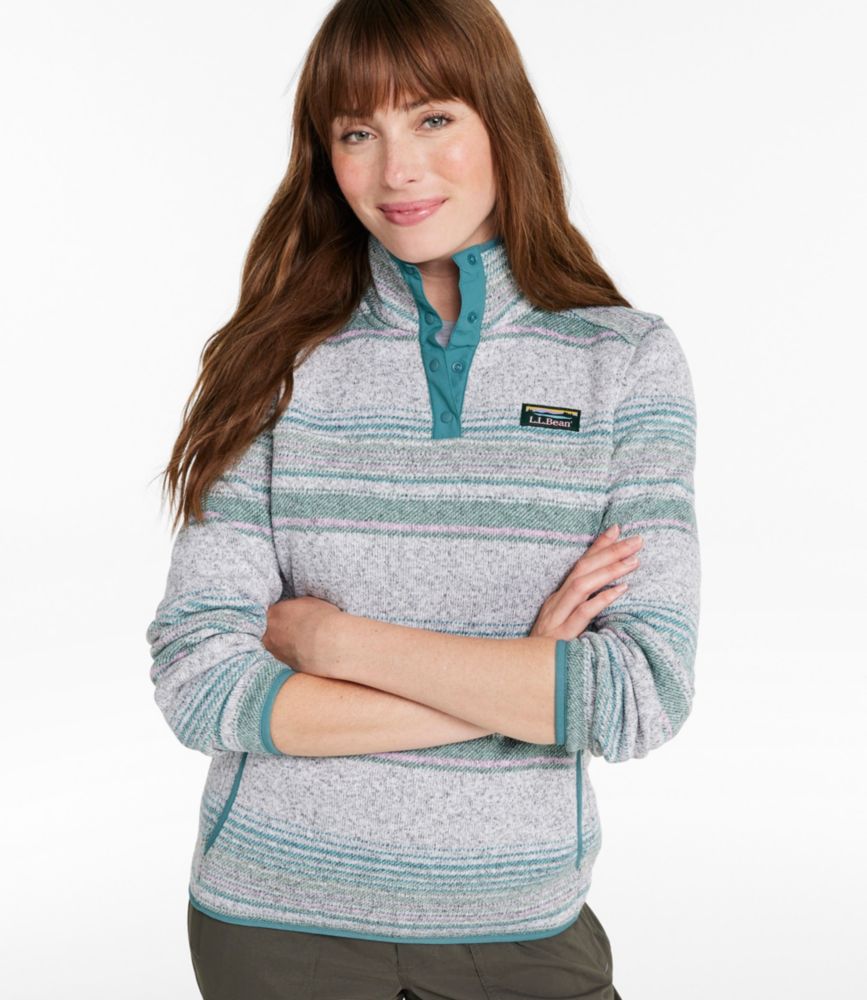 Women's L.L.Bean Sweater Fleece Pullover, Print