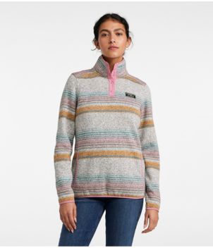 Women's L.L.Bean Sweater Fleece Pullover, Print