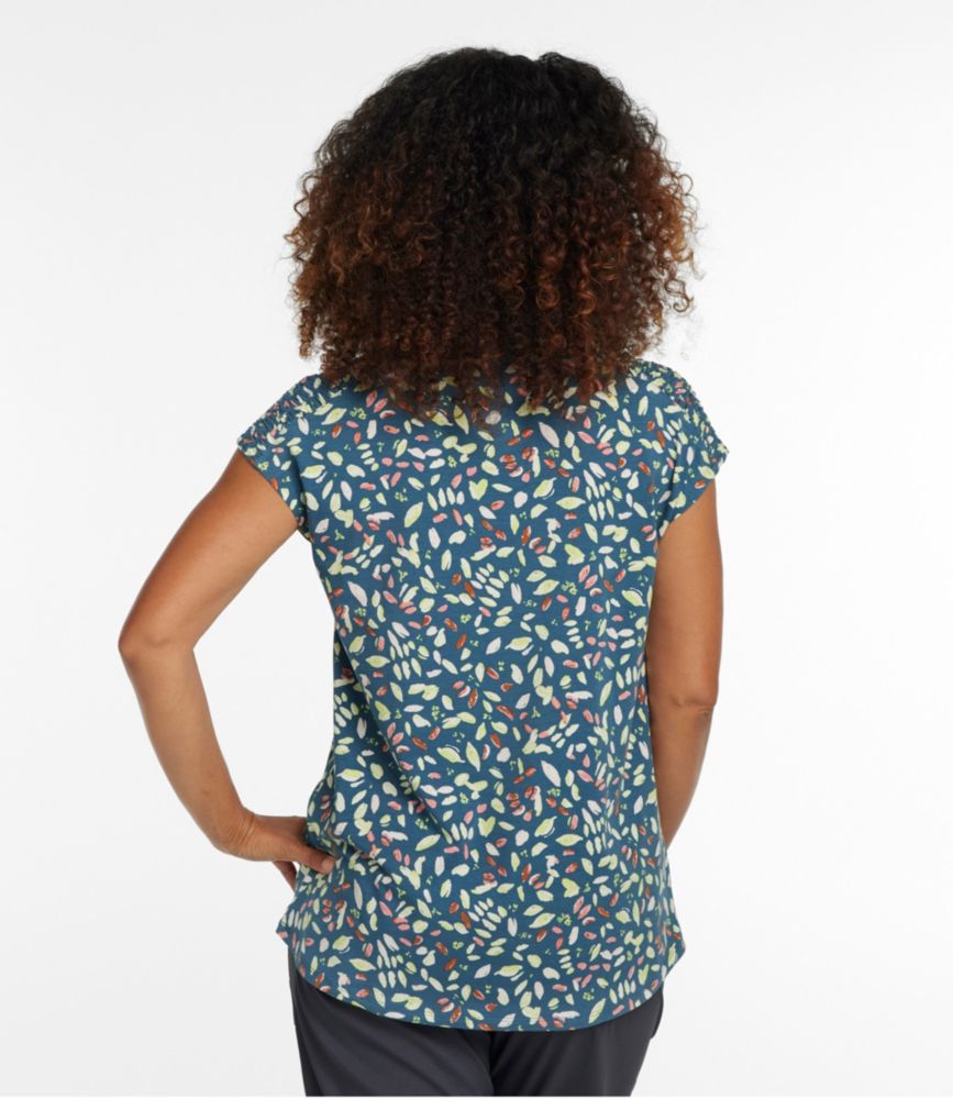 Women's Beyond Soft V-Neck Tee, Short-Sleeve Print, , small image number 4