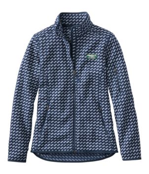 Women's L.L.Bean Sweater Fleece Full-Zip Jacket, Print