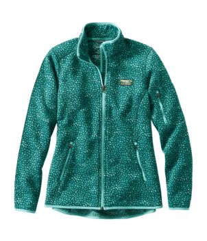 Women's L.L.Bean Sweater Fleece Full-Zip Jacket, Print