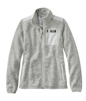 Women's L.L.Bean Sweater Fleece Full-Zip Overlay Jacket