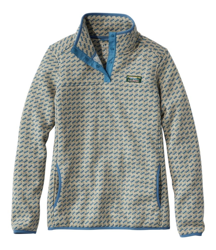 Women's L.L.Bean Sweater Fleece Pullover, Print