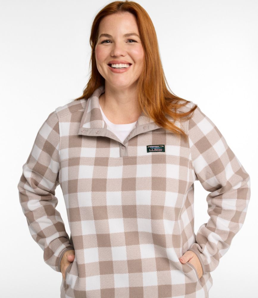 Women's L.L.Bean Sweater Fleece Pullover, Print