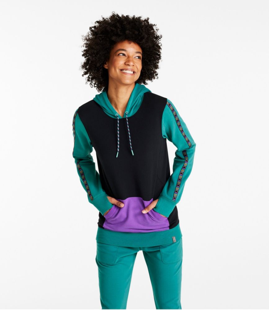Women's Bean's Cozy Camp Hoodie, Colorblock