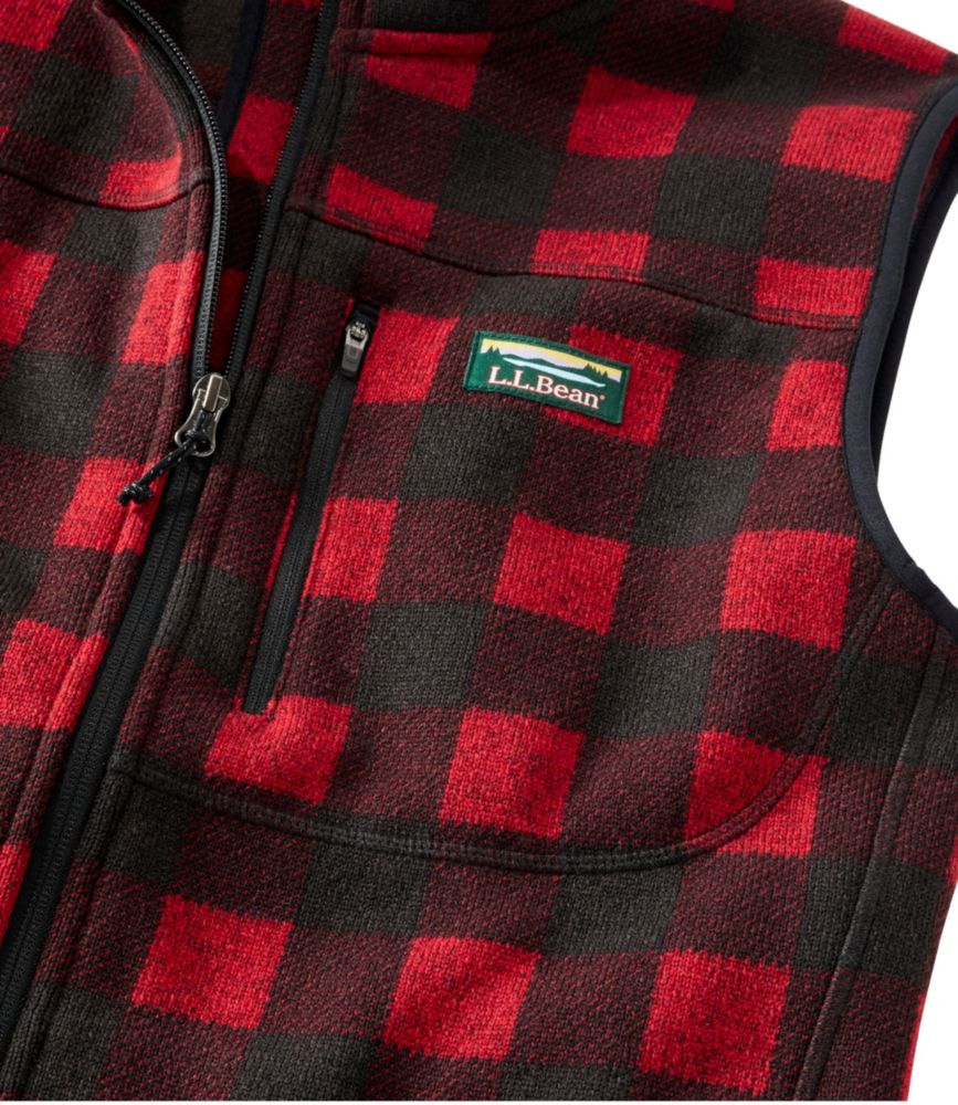Men's Bean's Sweater Fleece Vest, Print, , small image number 4