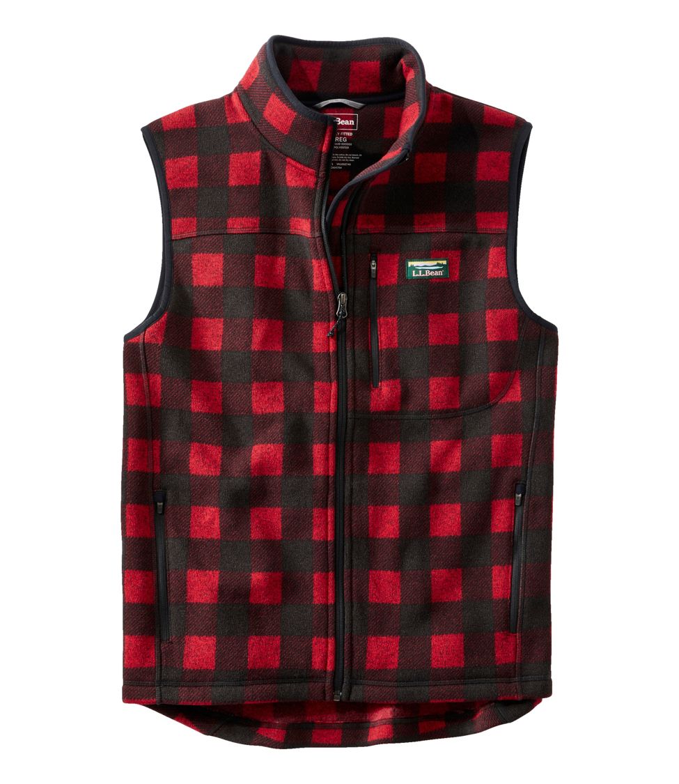 Mens red buffalo 2025 plaid vest