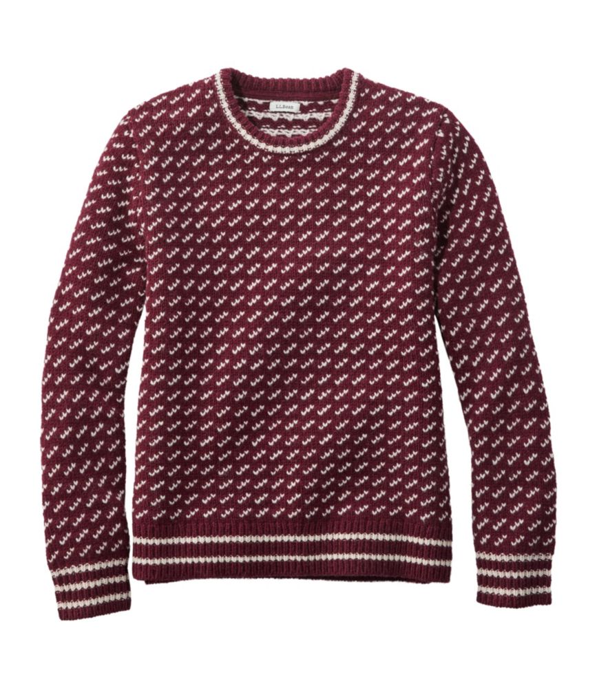 Women's Bean's Classic Ragg Wool Sweater, Crewneck Bird's-Eye