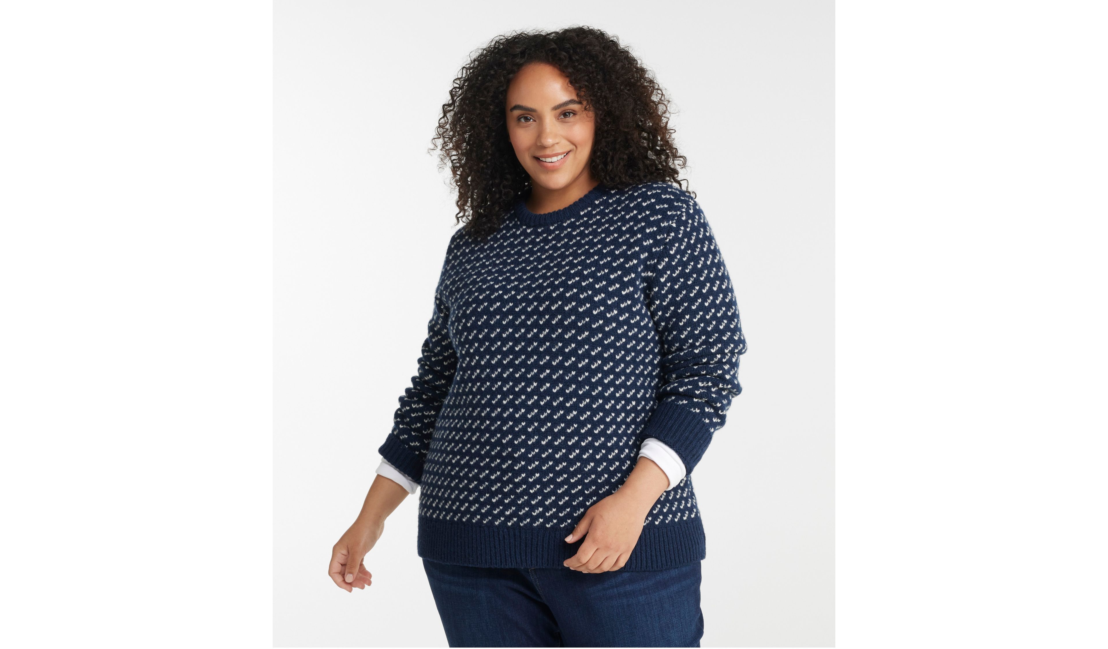 Women's Bean's Classic Ragg Wool Sweater, Crewneck Bird's-Eye
