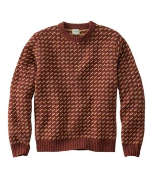 Men's Bean's Classic Ragg Wool Sweater, Crewneck, Bird's-Eye