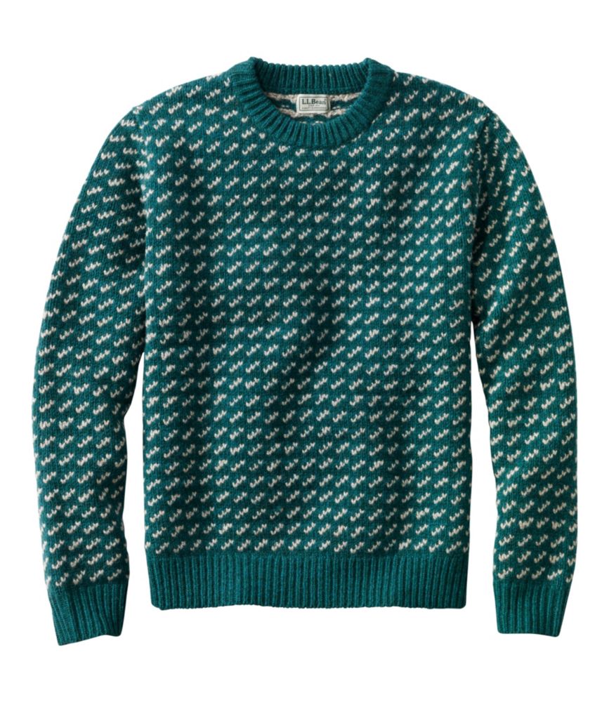 Men's Bean's Classic Ragg Wool Sweater, Crewneck, Bird's-Eye