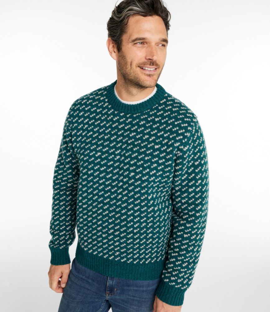 Men's Bean's Classic Ragg Wool Sweater, Crewneck, Bird's-Eye