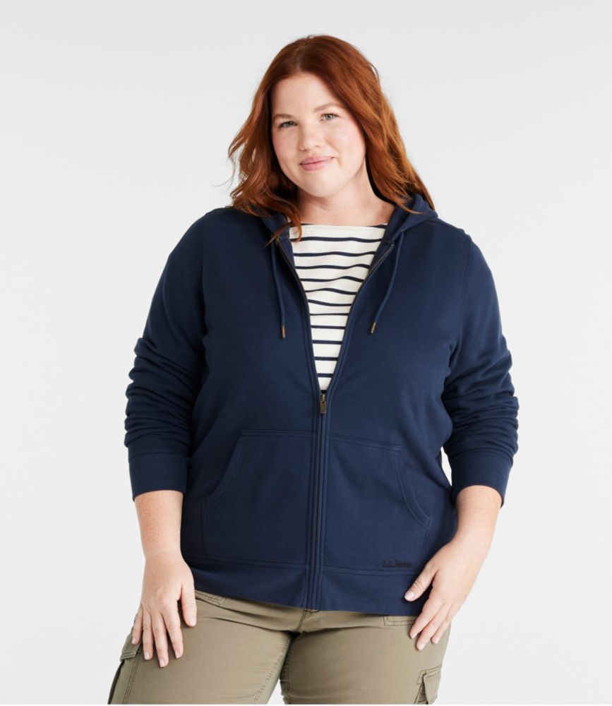 Women's L.L.Bean 1912 Sweatshirt, Full-Zip Hooded, Classic Navy, small image number 2