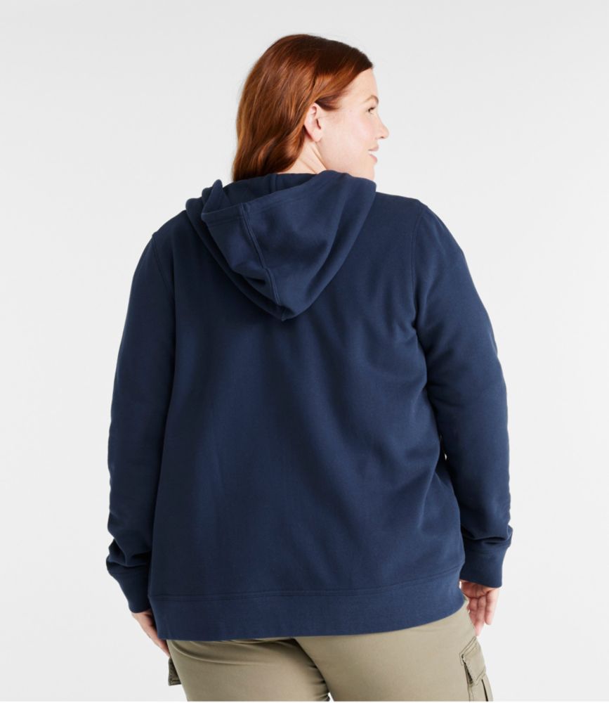 Women's L.L.Bean 1912 Sweatshirt, Full-Zip Hooded, Deep Turquoise, small image number 3