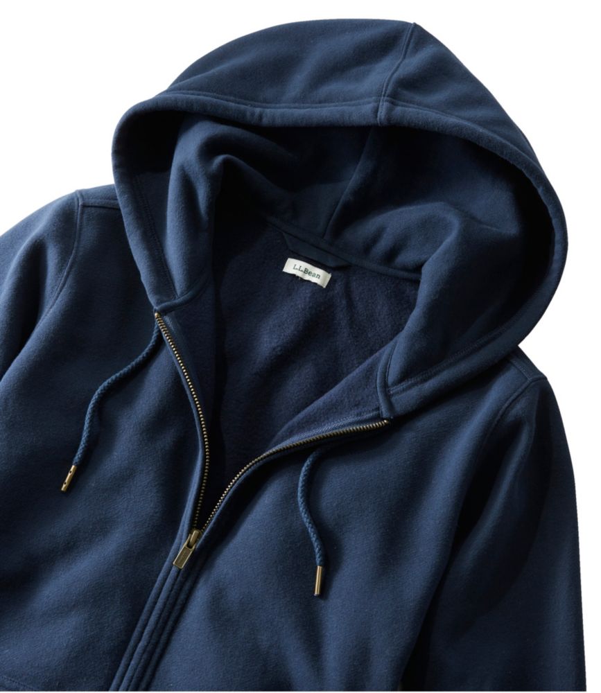 Women's L.L.Bean 1912 Sweatshirt, Full-Zip Hooded, Deep Turquoise, small image number 4