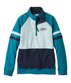 Women's L.L.Bean 1912 Sweatshirt, Quarter-Zip Colorblock