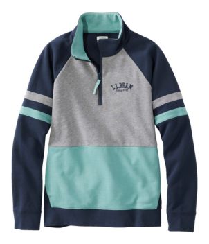 Women's L.L.Bean 1912 Sweatshirt, Quarter-Zip Colorblock