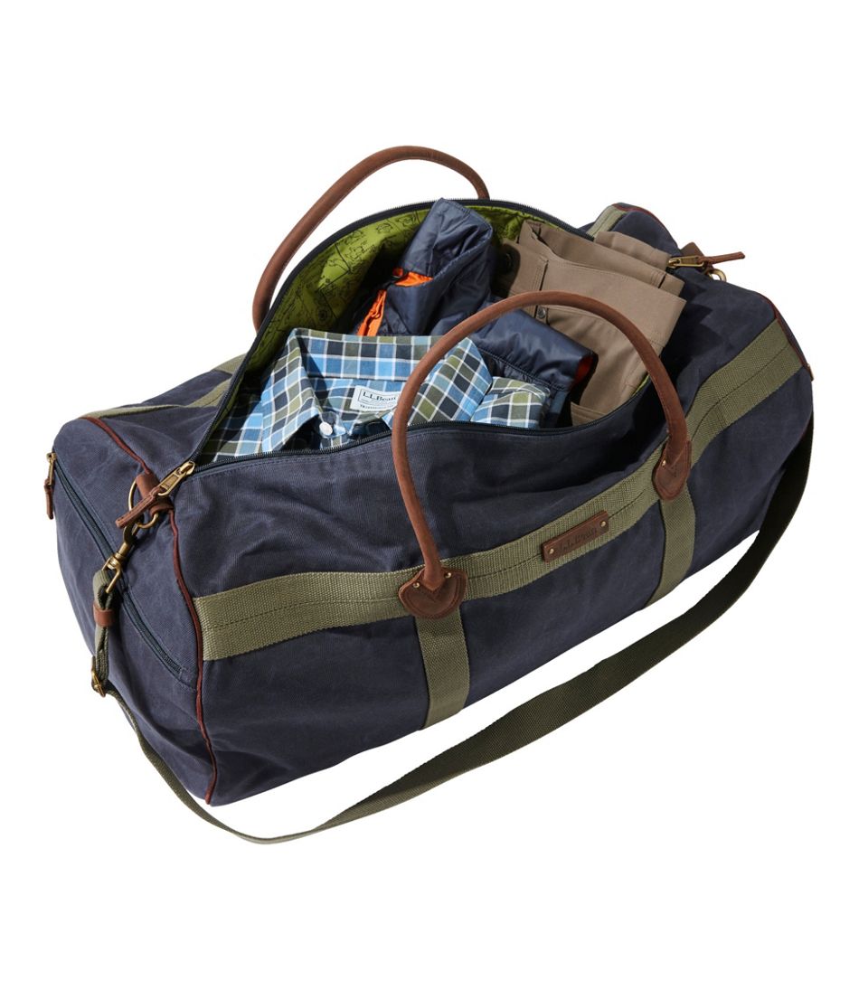 Christmas Gifts Waxed Canvas Travel Bag Waterproof Duffle Bag Shoulder  Duffel Bags Luggage Bag