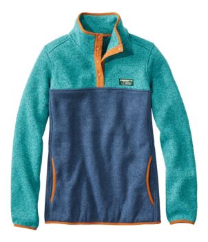 Women's L.L.Bean Sweater Fleece Pullover, Colorblock