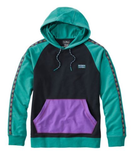 Relaxed Fit Half-zip Hoodie - Turquoise - Men