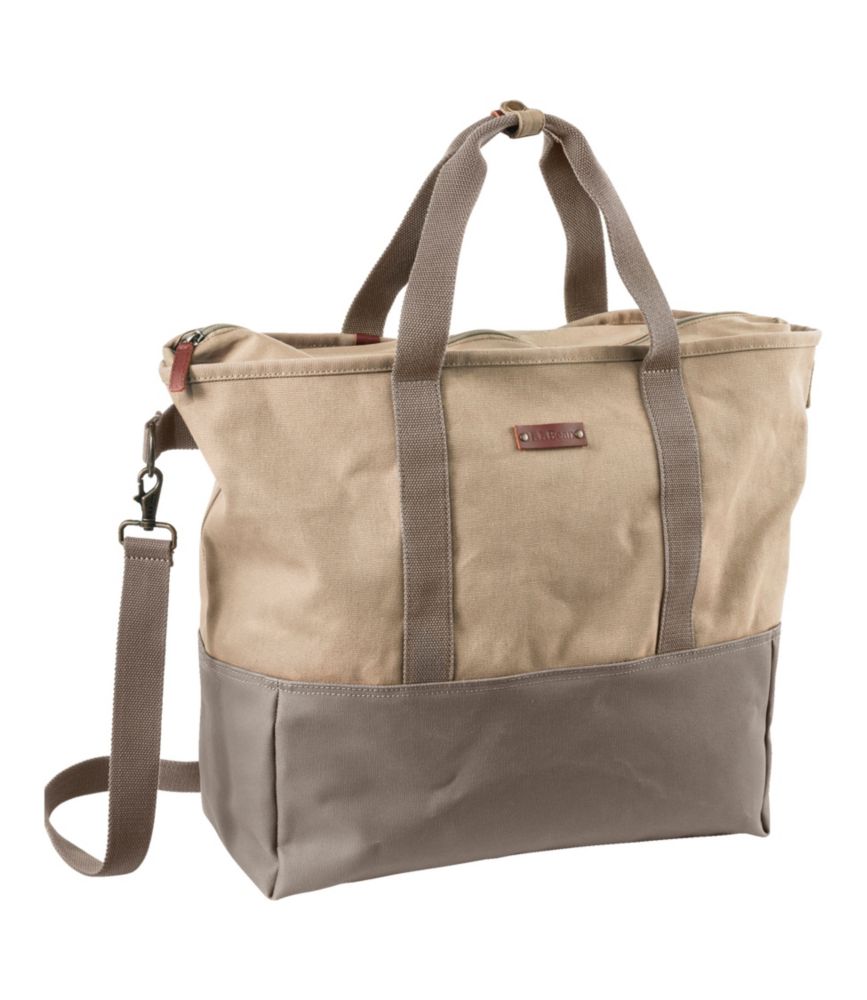 Ll bean signature leather tote best sale