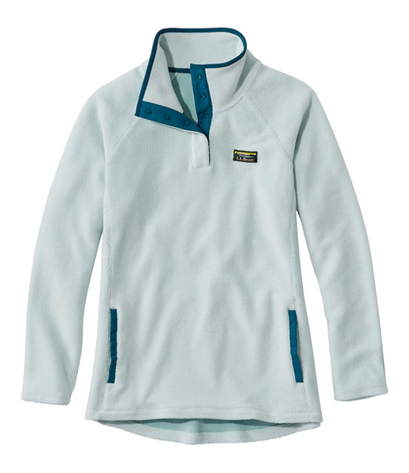 Tumbled Sherpa Fleece Pullover, Smoky Blue, large image number 0