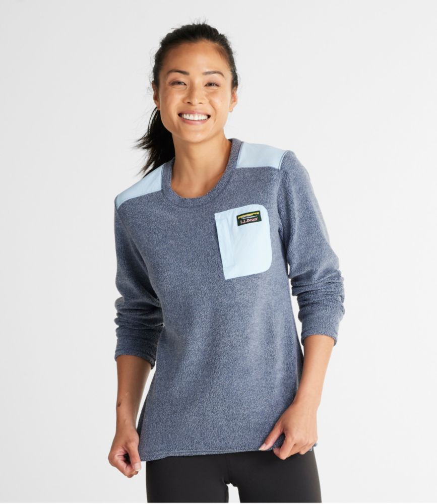 Women's Tumbled Sherpa, Crewneck, , small image number 1